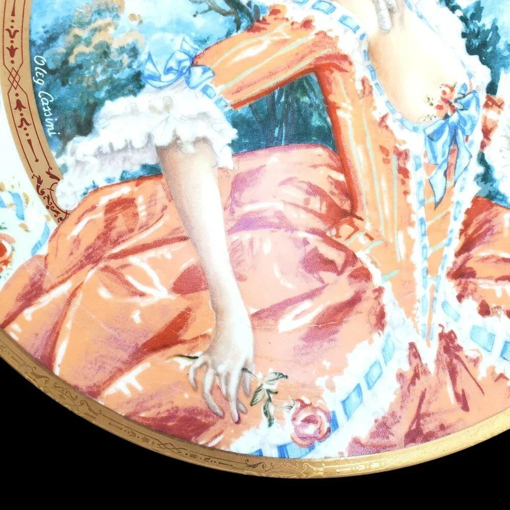 Oleg Cassini Marie Antoinette Collector Plate 10.25" French Rococo Style 1982 - Picture 5 of 9